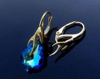 Sterling Silver Bail with Cups 50mm for 1122 Rivoli Crystals