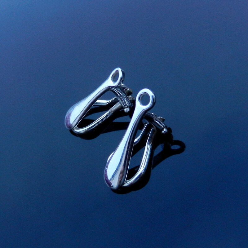 Sterling Silver Clip on Earrings Finding 925 Etsy