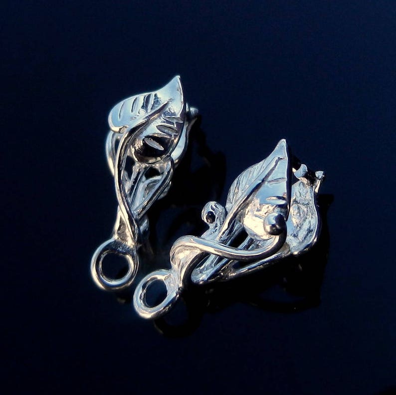 Sterling Silver Pinch Bails Pendant Bails Necklace Bails for Etsy