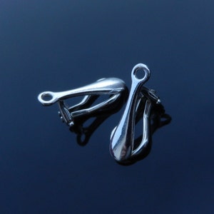 925 Sterling Silver Clip-On Earring Findings - Elegant, Non-Pierced Ear Jewelry Components, High-Quality, Versatile Use