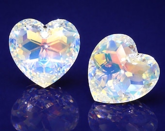 6215 Colgante de corazón de 18 mm con cristales de Swarovski® Jewelry Supplies