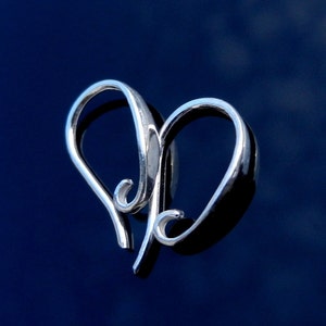 925 Sterling Silver Hook Ear Wires Open Ring Findings