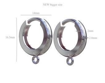 Sterling silver hoop earrings