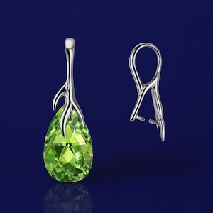 Sterling Silver Pinch Bail Pendant Connector, Ice Pick Bail Jewelry Finding