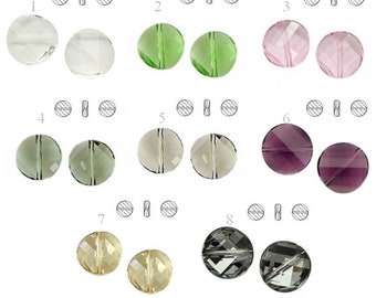 5621 Swarovski Crystal Twist Bead 14mm Swarovski Crystals perfect for earwires and pendants