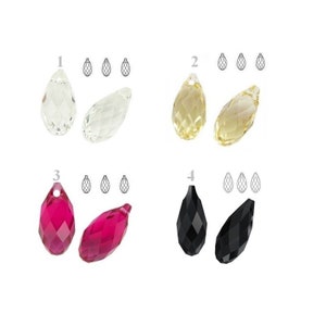 6010 Swarovski Briolette 13 mm x 6.5 mm Swarovski Kristalle perfekt für Ohrhaken und Anhänger