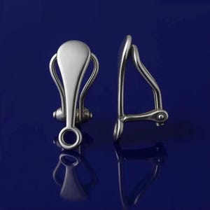 Sterling Silver Clip On Earring Findings 925 Non Pierced Ear Clips