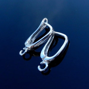 Sterling silver lever back earrings ear wire findings jewelry