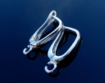 Sterling silver lever back earrings ear wire findings jewelry