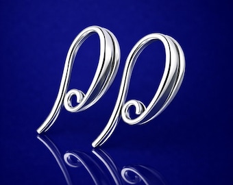 Sterling Silber 925 Haken Ohrdrähte Schmuckherstellung Ohrring Zubehör