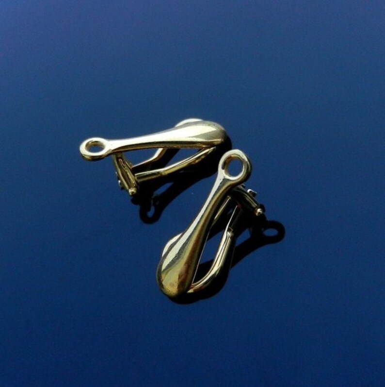 Sterling Silver Clip on Earrings Finding 925 Etsy