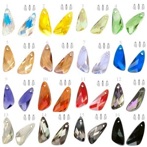 6690 Swarovski Crystals Wing 23MM perfect for earwires and pendants jewelry supplies