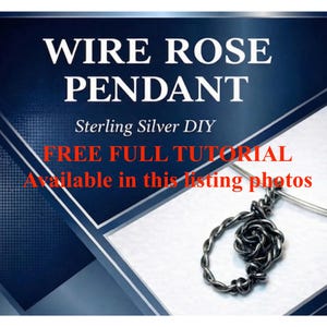 Tutoriel avec fil torsadé Comment fabriquer des boucles d'oreilles et un pendentif en fil torsadé Patron PDF
