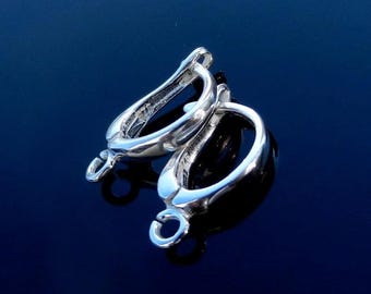 Sterling Silver Lever Back Earrings 925 Vermeil 24k Gold or Rose Gold