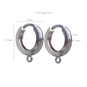 Sterling silver hoop earrings