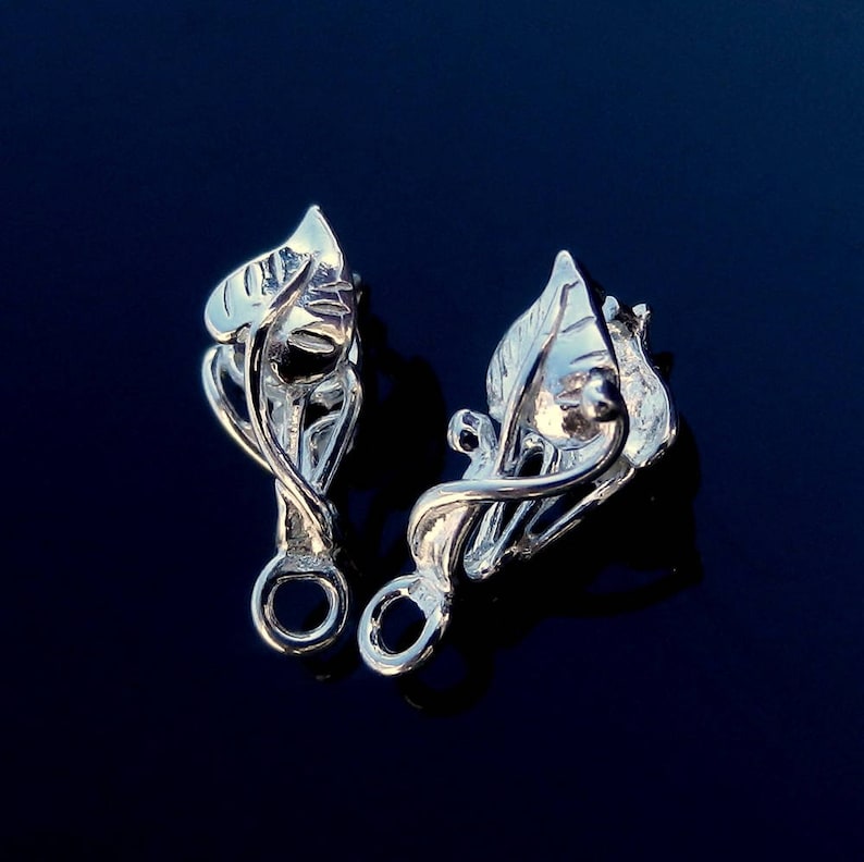 Sterling Silver Pinch Bails Pendant Bails Necklace Bails for Etsy