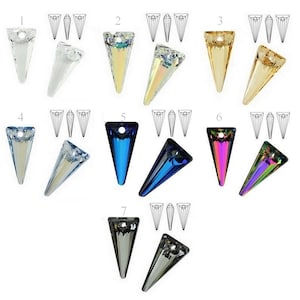 6480 Swarovski Crystals Spike 28mm perfect for pendants and earrings jewelry supplies crystals