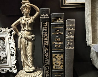 Decorative Black Book with Gold or Silver Writing Set of 3