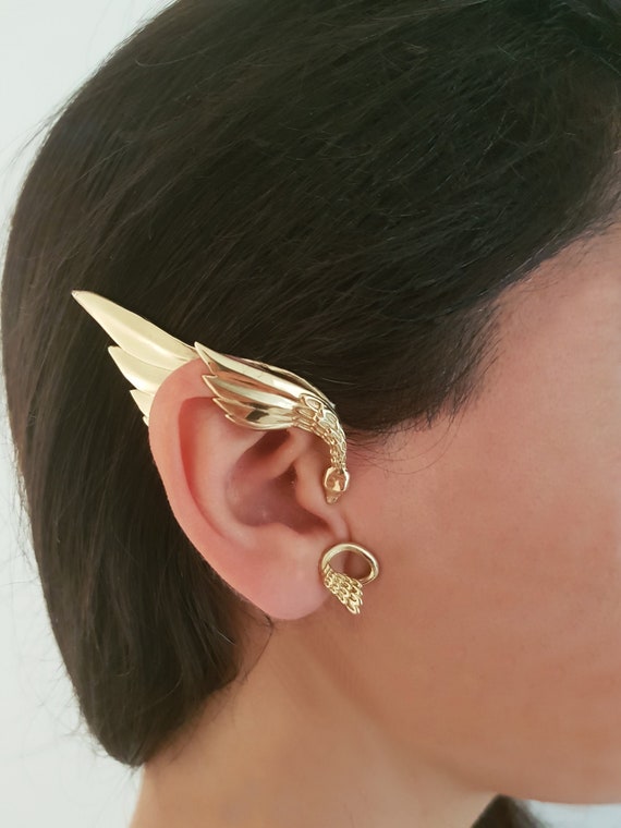 Elven Ear Cuff Brass Single Festival Jewellery Fairy Fantasy