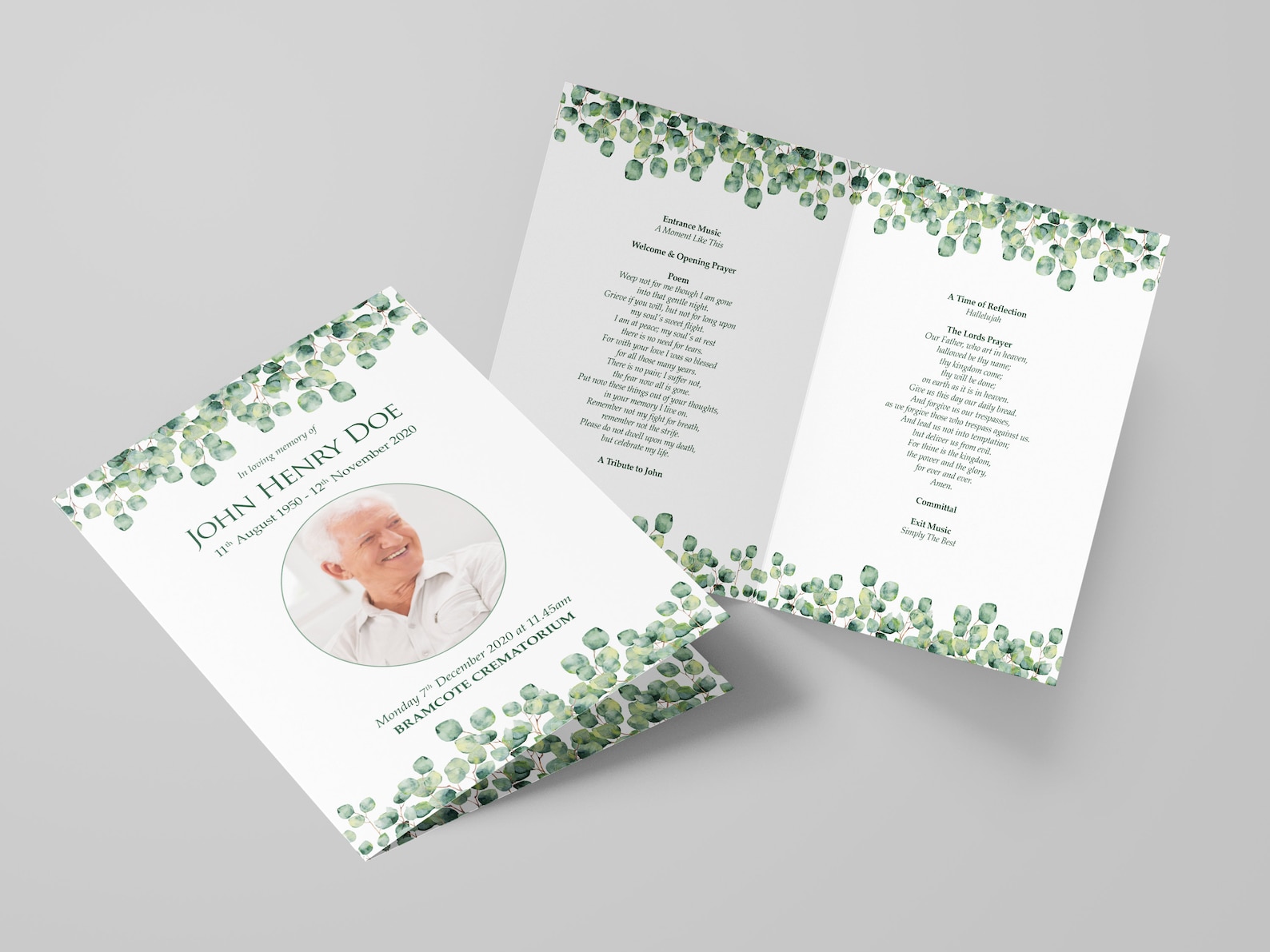 printed-4-page-funeral-order-of-service-cards-a4-folded-to-a5-etsy-uk