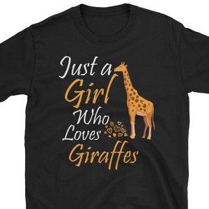Just a Girl Who Loves Giraffes Shirt, Giraffe Shirt for Her, Mother&#39;s Day Novelty Gift
