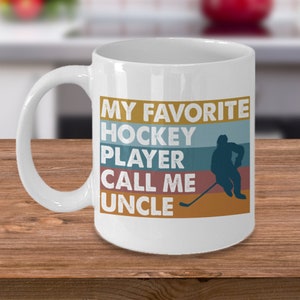 Funny Hockey Uncle Mug: Vintage Hockey Player Gift