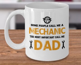 Mechanic Dad Coffee Mug: Customizable Job Gift