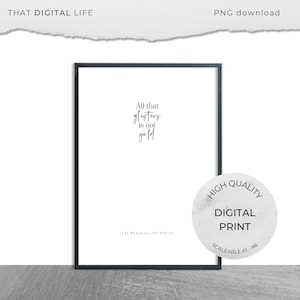 Shakespeare &#39;Merchant of Venice&#39; Print | Theatre Wall Art (Digital Download)