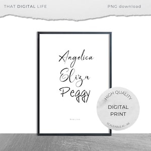 Hamilton, Musical Theatre quote, printable art, angelica, eliza, peggy, west end, broadway, fan art, quote, song lyrics, instant download