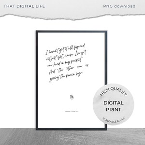 West End Musical Theatre Decor, Broadway Wall Art, Lyrics Print, Digital Art UK, Theatre Lover Gift Jagged Little Pill