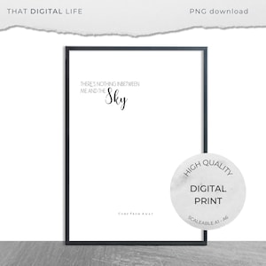 Come From Away, Musical Theatre quote, printable art, me and the sky, west end, broadway, fan art, quote, song lyrics, instant download art