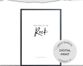 Come From Away Print, Broadway Wall Art, Welcome to the Rock (Digital Download)