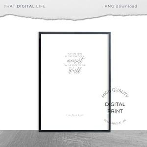 Come From Away, Musical Theatre quote, printable art, for forever, west end, broadway, fan art, quote, song lyrics, instant download art