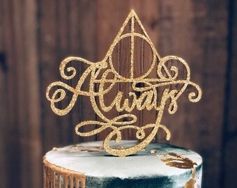 Cake Topper HP Harry Potter toper Glitzer Kuchendekoration Tortenfigur Gold Cake Topper HP Harry Potter toper Glitzer Kuchendekoration Tortenfigur Gold
