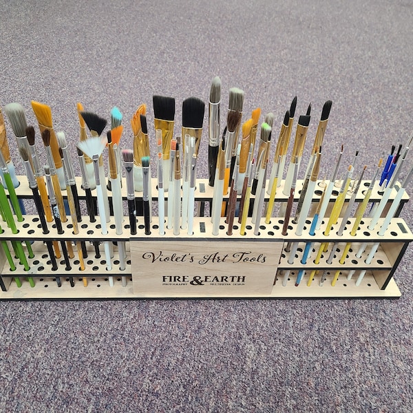 Paint Brush Holder Etsy