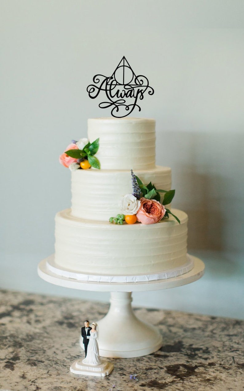 Gotowanie I Jedzenie Always Harry Potter Wedding Cake Topper