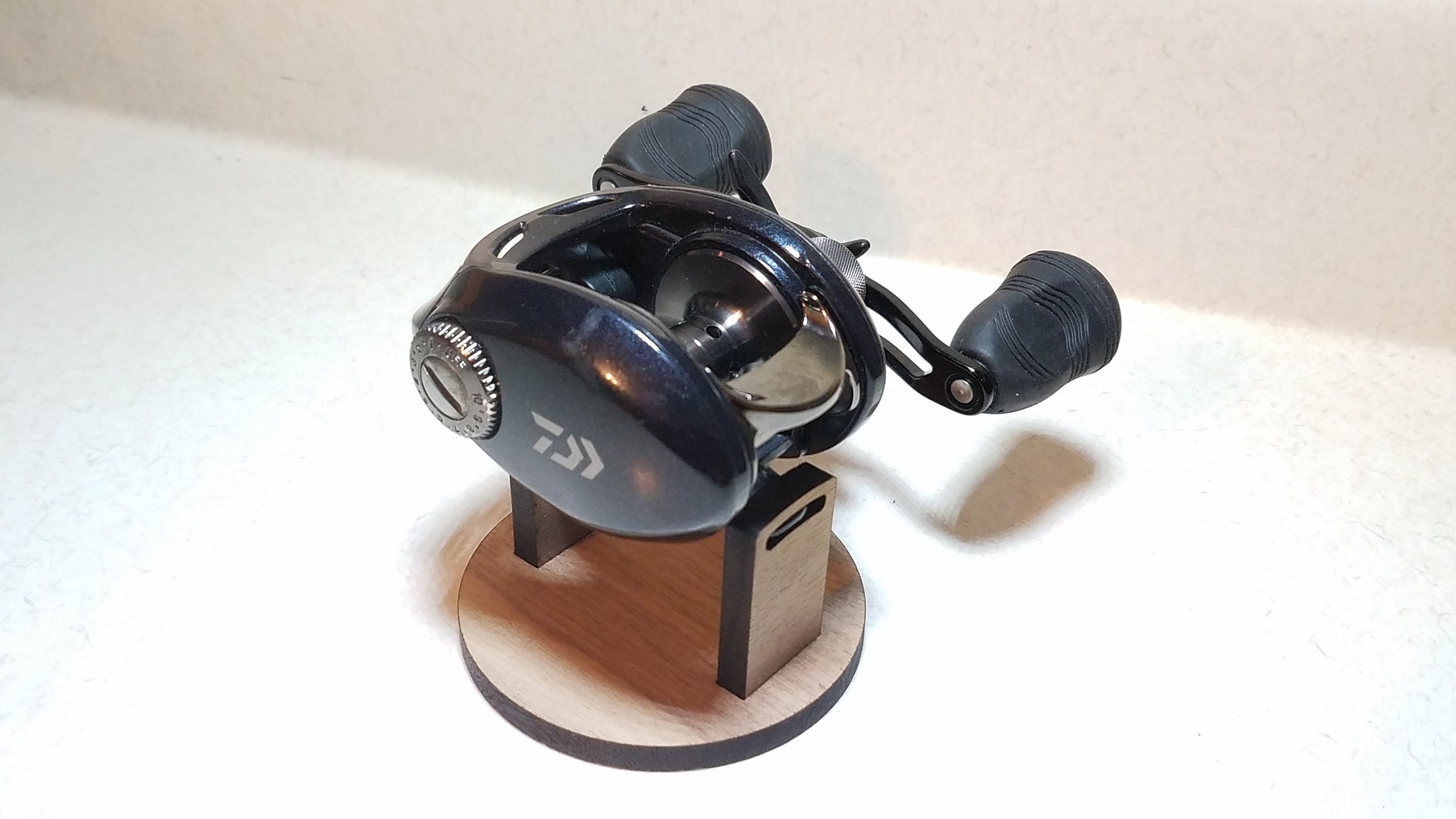 Maple Wood Custom Fishing Reel Display Stand for Collectors Etsy
