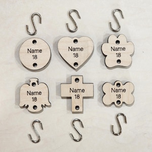 Family Celebrations Board Pieces for 18"x7" Board Birthday Anniversary Family Events Tracker Wood Celebration Interchangeable Calendar Discs