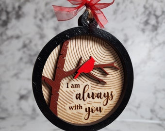 Personalized Cardinal Memorial Ornament: Sympathy Gift