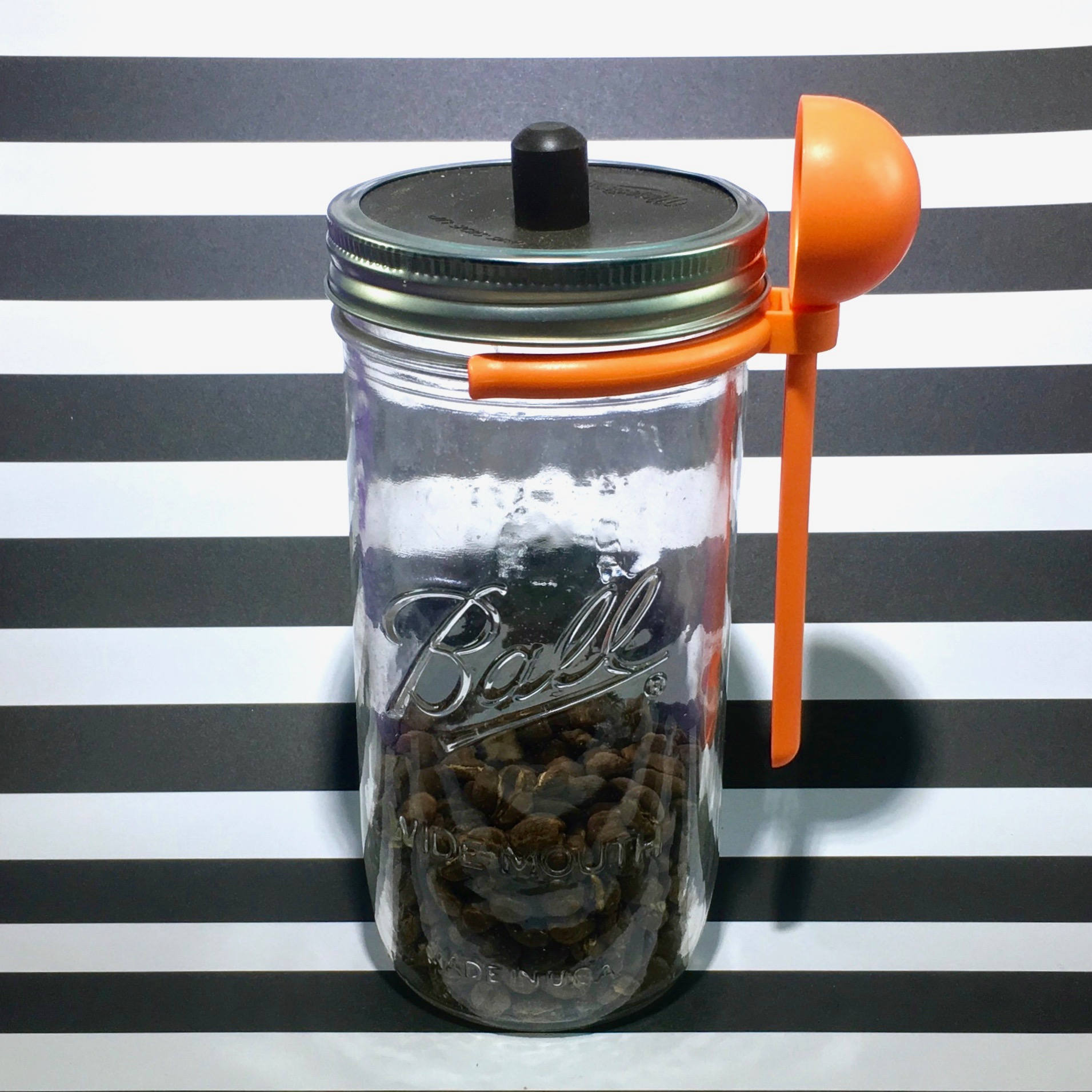 Mason Jar Coffee Bean Storage Container Canister Set Rustic Farmhouse Decor Kitchen