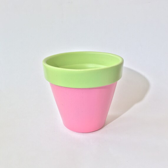 Pot De Fleur En Terre Cuite De 6 Pouces Peint à La Main