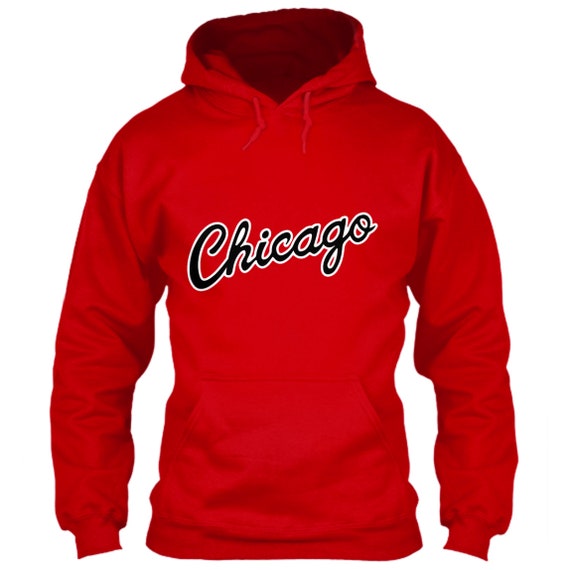 chicago bulls hoodie red