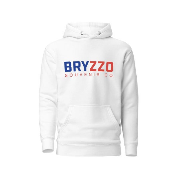 BRYZZO Souvenir Company Hoodie • Chicago Cubs Kris Bryant Anthony Rizzo 2016 Inspired Logo • Hooded White Sweatshirt • Size S M L XL 2XL 3XL