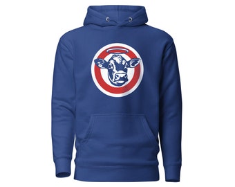 Holy Cow Chicago Cubs Hoodie • Harry Caray WGN, Blue Sweatshirt