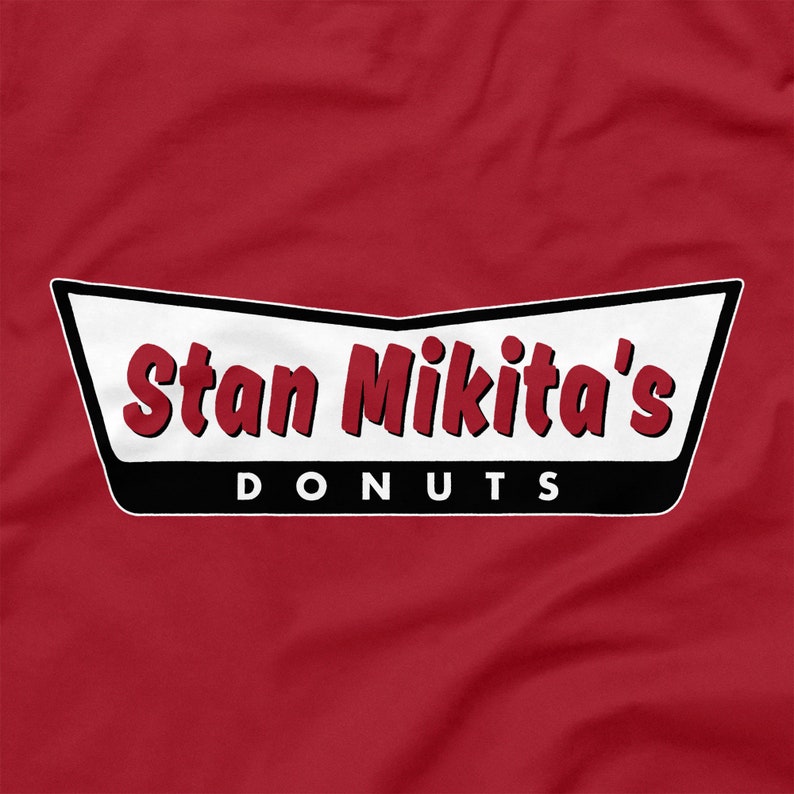 Chicago Blackhawks Shirt Stan Mikita's Donuts Logo Red Etsy