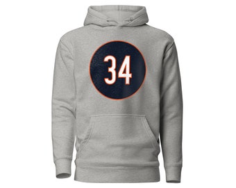 Custom Number Hoodie • Chicago Bears Colors, Personalized Jersey