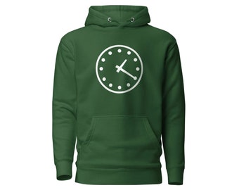 Wrigley Field Scoreboard Clock Hoodie • Chicago Cubs, Forest Green