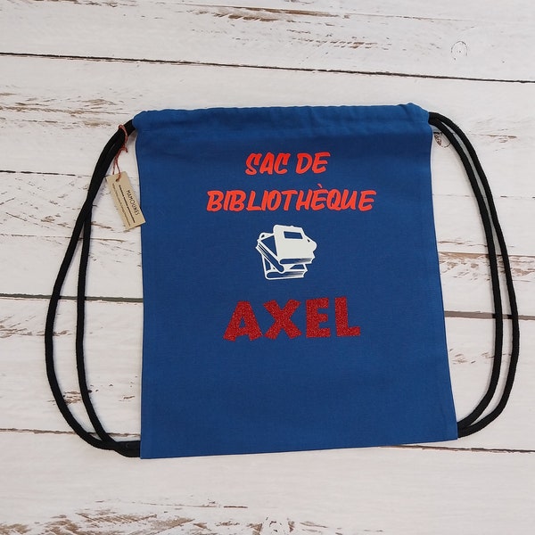 Sac à dos personnalisé pour bibliothèque