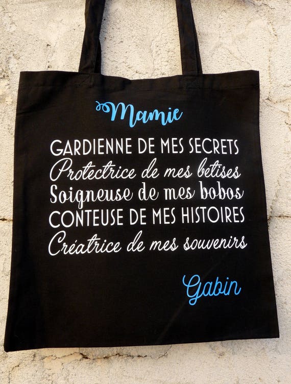 Sac mamie cadeau mamie merci mamie mamie géniale Cadeau