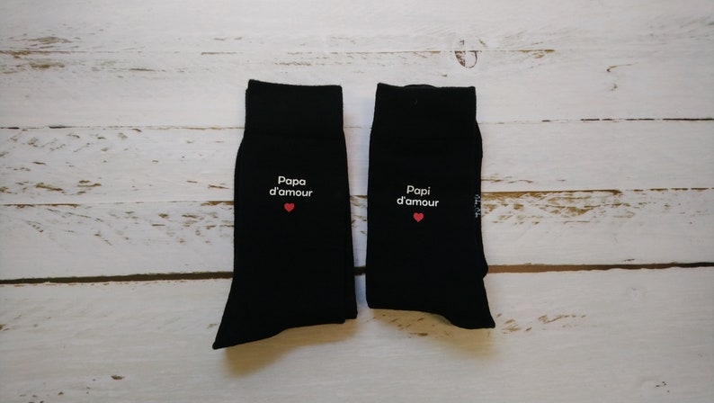 chaussettes papa papi d'amour image 1